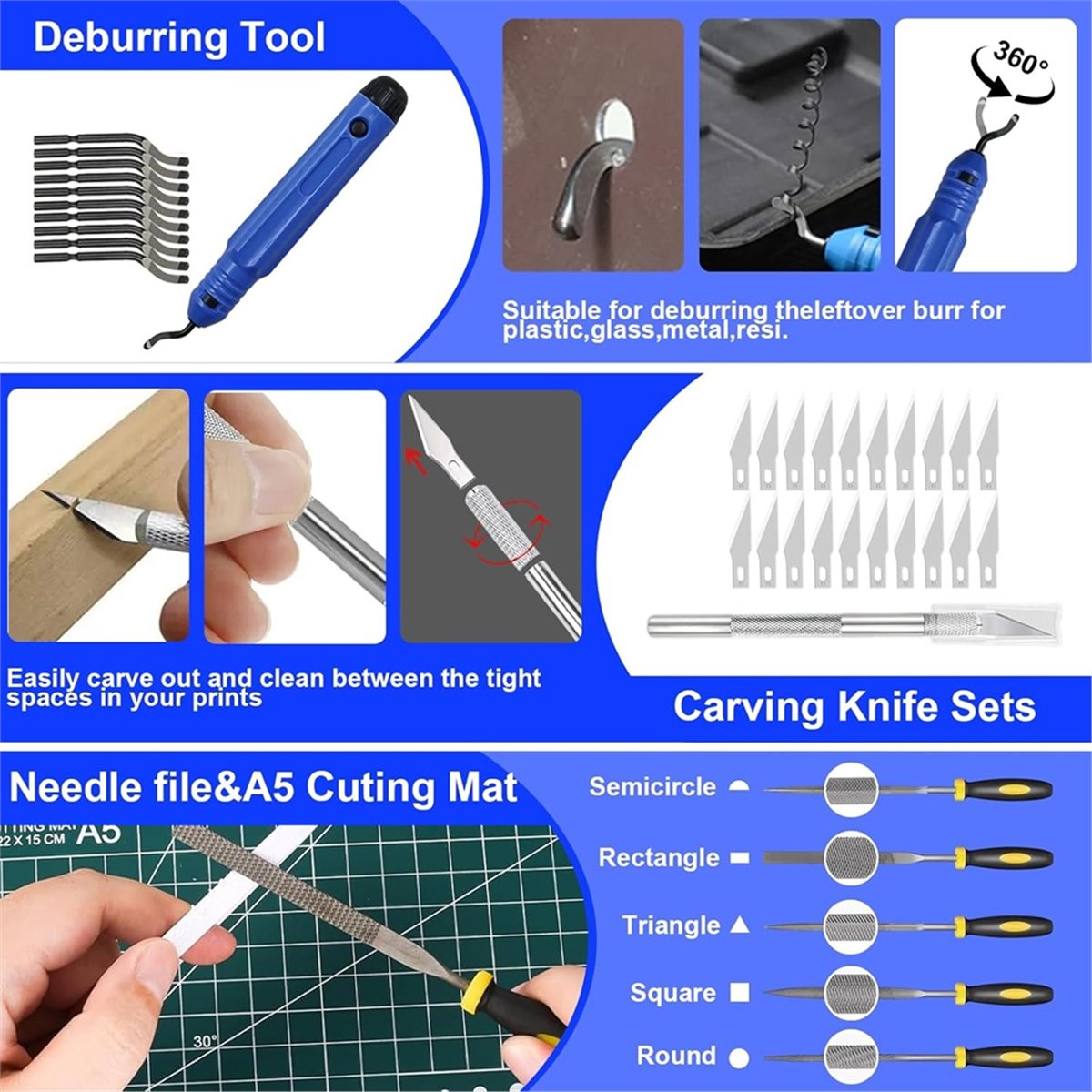 3D Printing File Free - A1581P ~3D-Drucker Zubehör, 3D-Druckwerkzeug-Set mit Zangen,