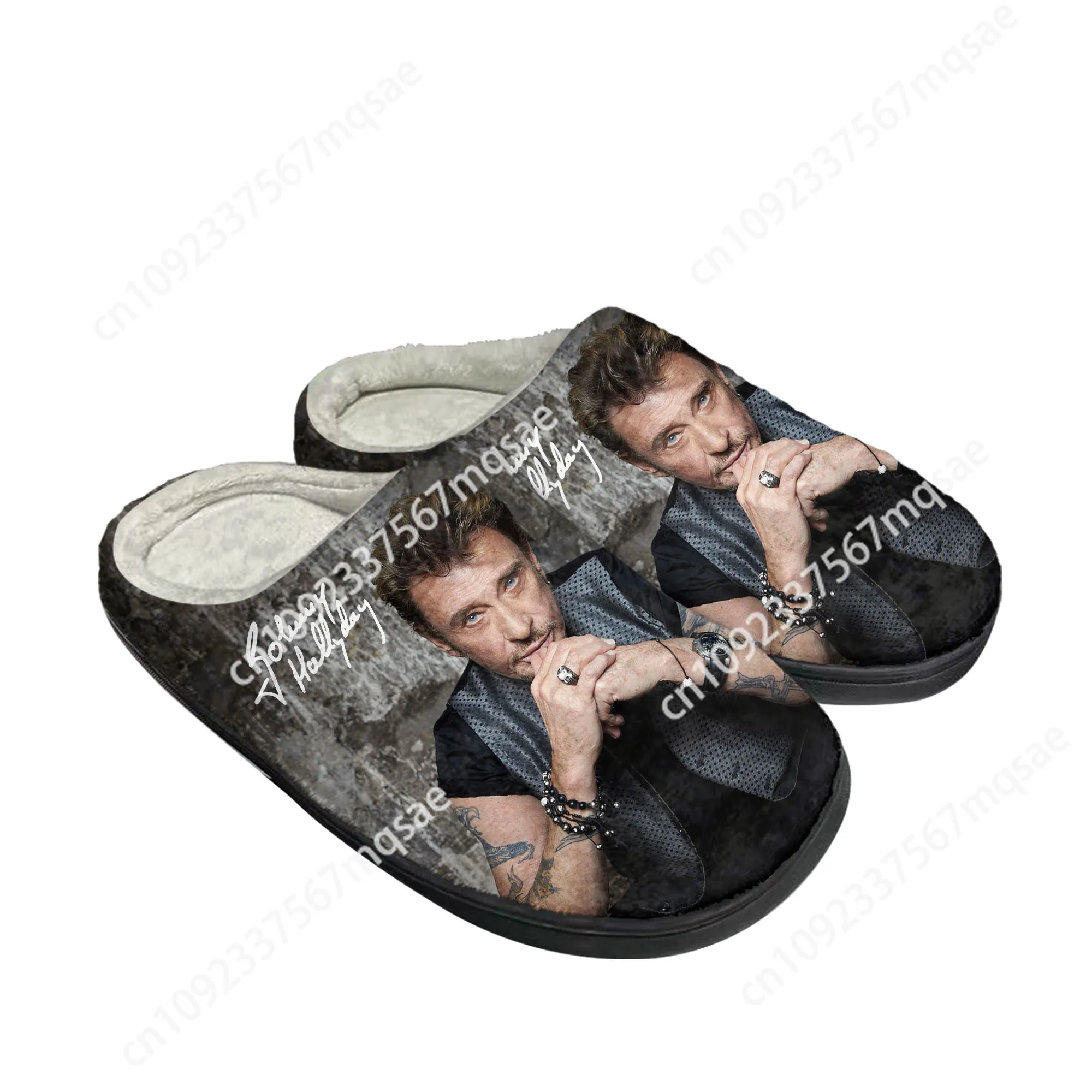 3D Printing Custom - Johnny Hallyday Rock Singer Home Baumwolle