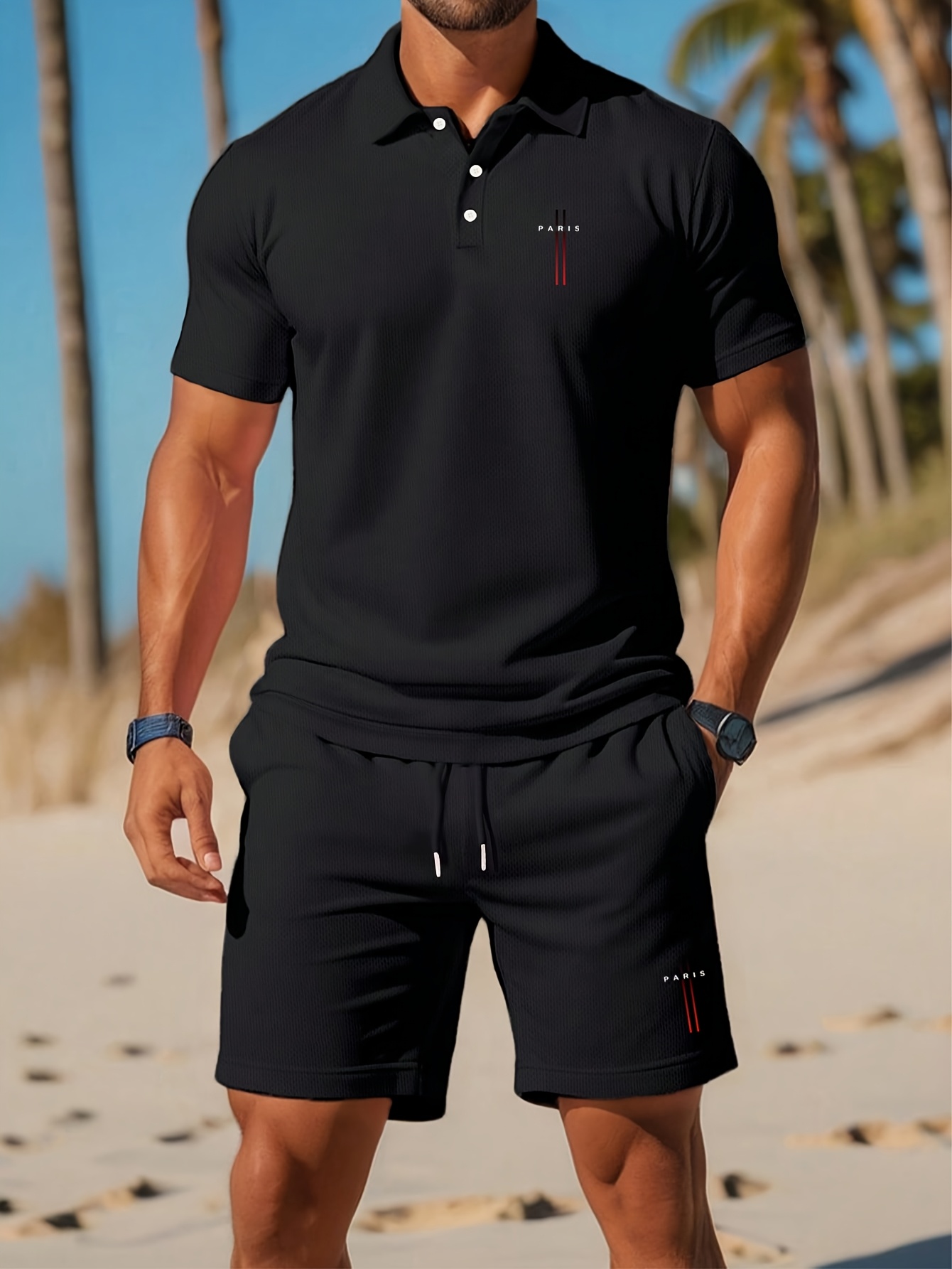 3D Printing Design - 2026 Sommer Herren-Poloshirt-Set – 3D-gedrucktes Design,