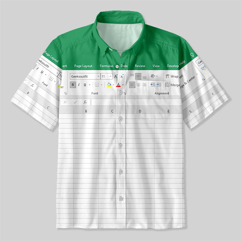 3D Printing Cancer - 3D-Druck Grafik Lustiges Excel Spreadsheet Hawaiihemd