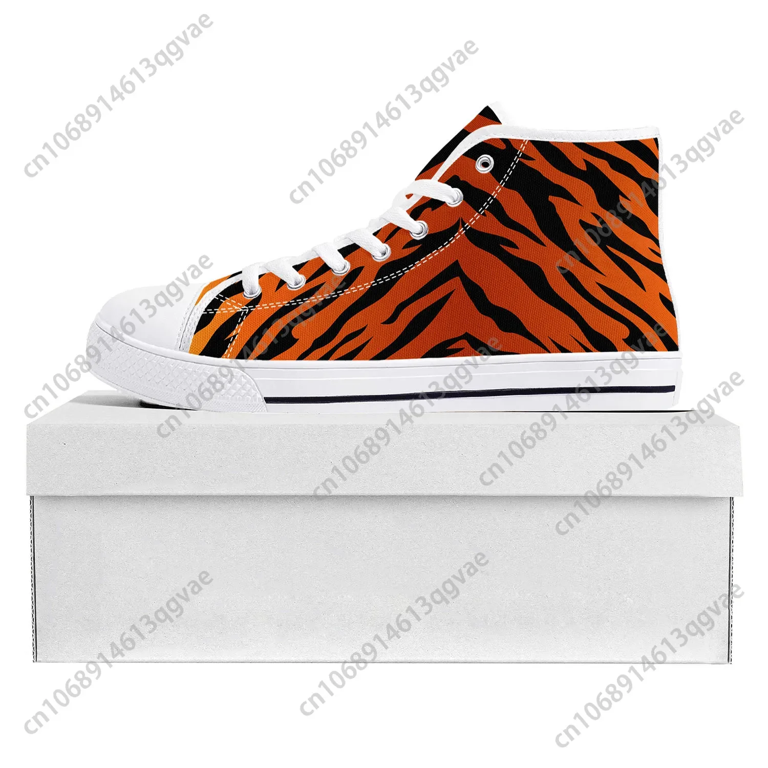 3D Printing Custom - Tiger Stripe 3D-Druck High-Top-Sneaker von hoher