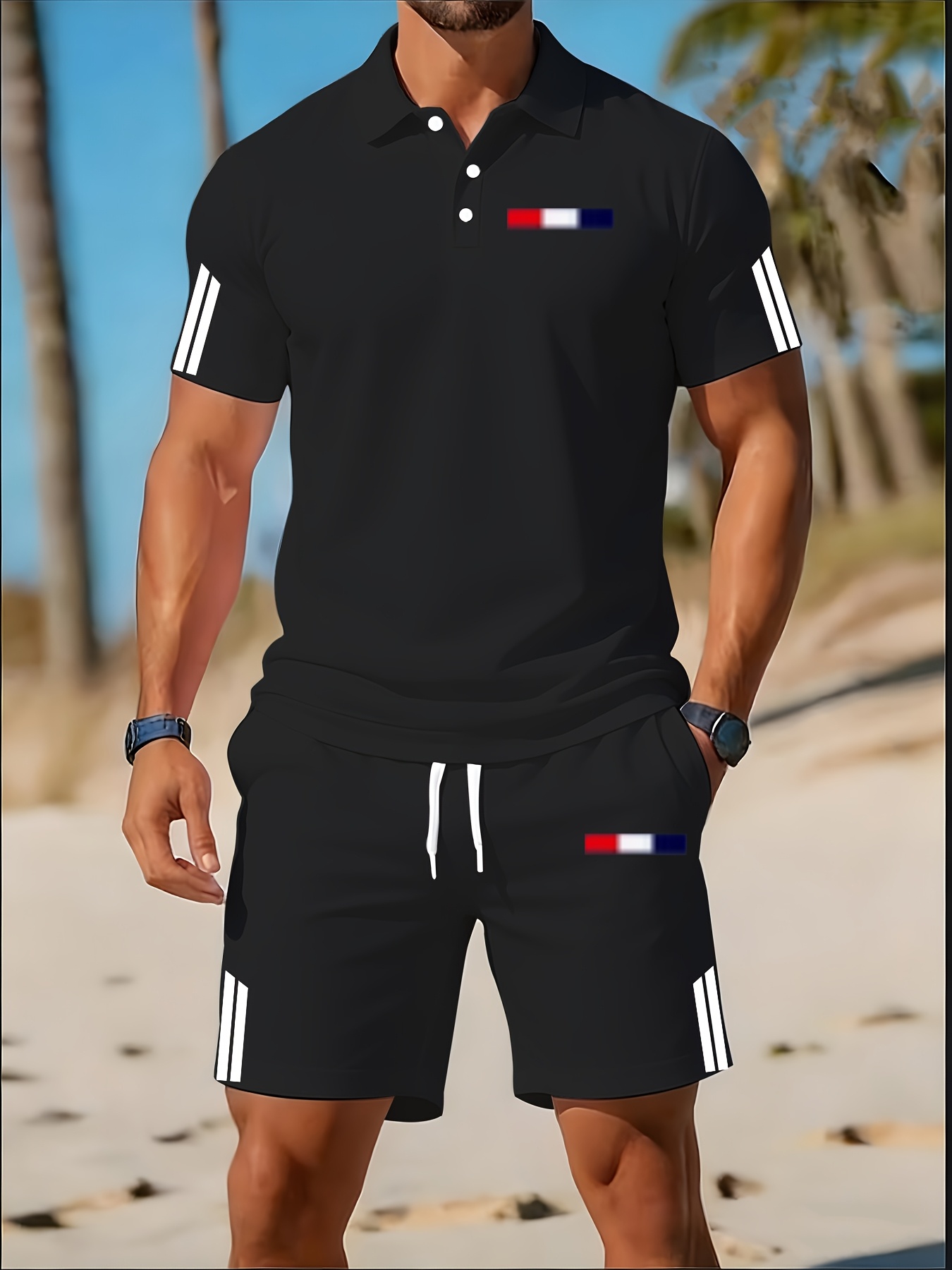 3D Printing Design - 2026 Sommer Herren-Polo-Shirt-Set – 3D-gedrucktes Design,