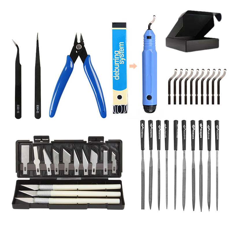 3D Print Removal Tool - 38 Stück 3D-Modell Schleifwerkzeug Entgraten Graviermesser