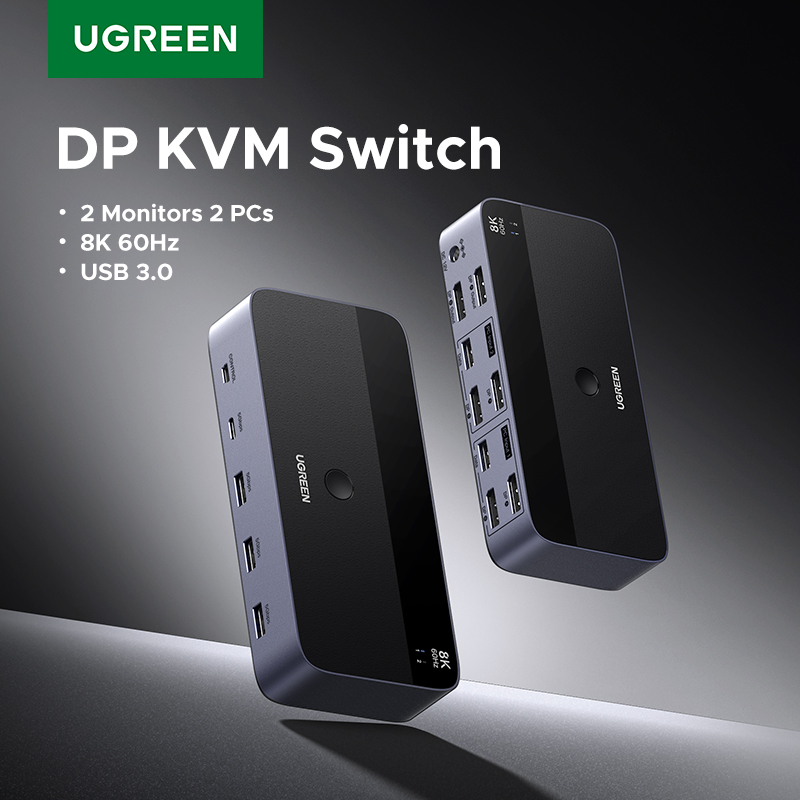 3D Printing Deck Box - UGREEN DP KVM Switch 2 Monitore