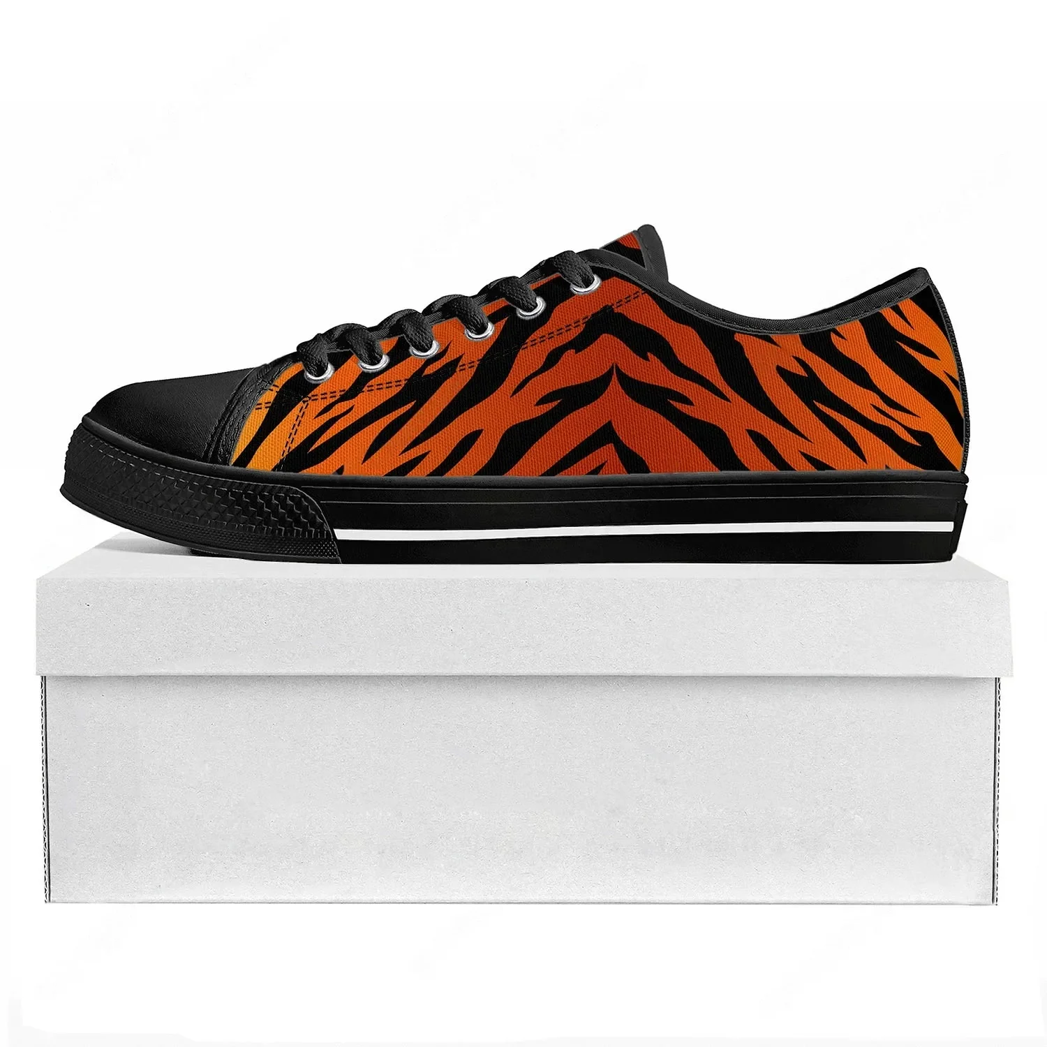3D Printing Custom - Tiger Stripe 3D-Druck Low-Top-Sneaker von hoher