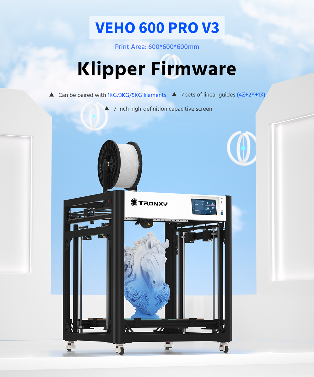 3D Printing X Y Z Axis - Tronxy VEHO-600 / PRO V3 3D-Drucker