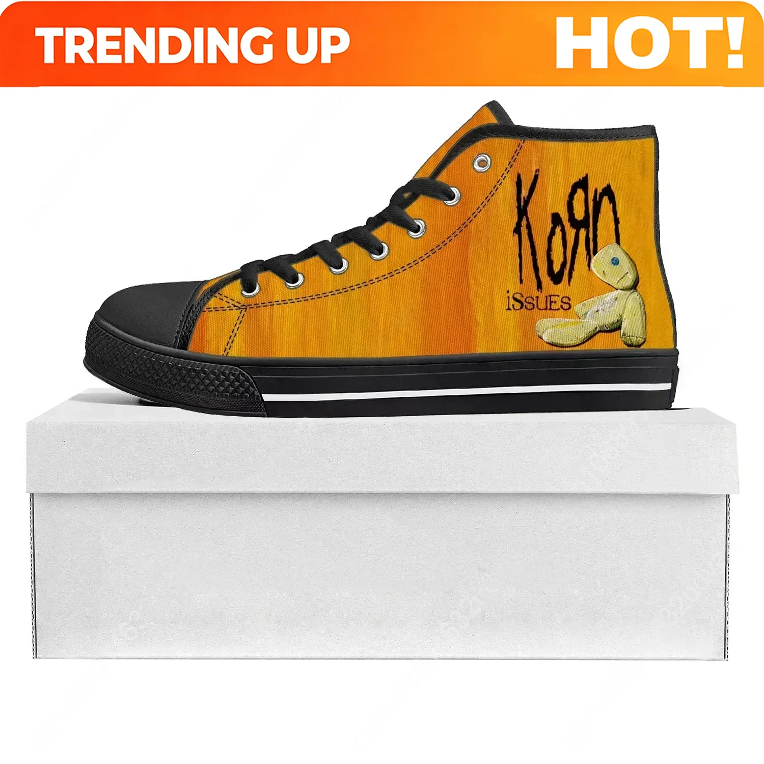 3D Printing Custom - Korn Rock Band High-Top-Sneaker von hoher
