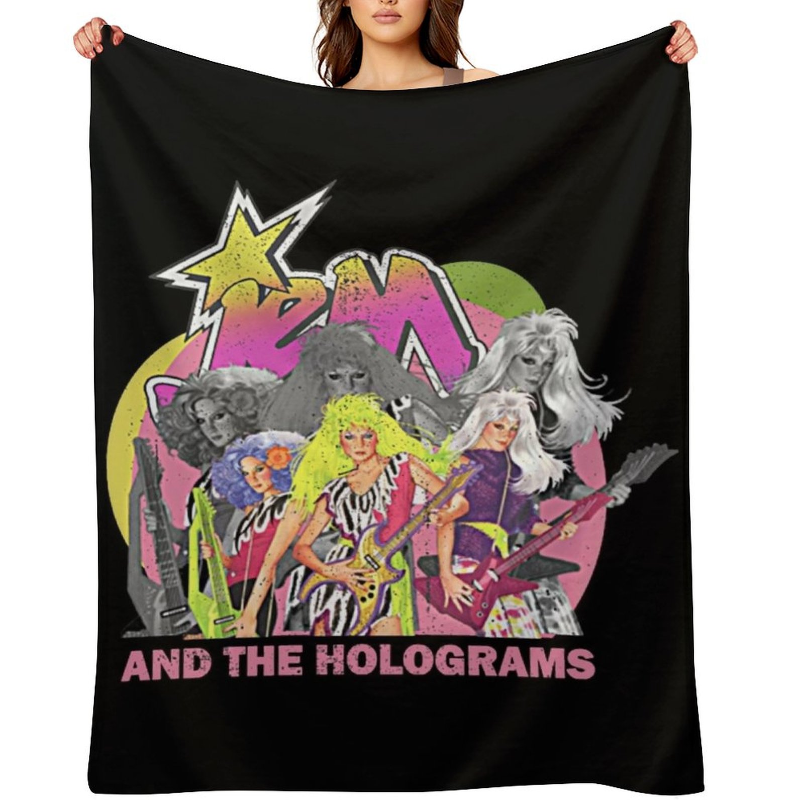 3D Printing Hologram - Jem Retro and the Holograms Überwurfdecke