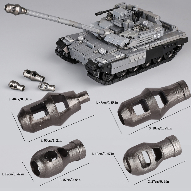 3D Printing Lego Bricks - Moc Tank Mündung bremse 3d gedruckte