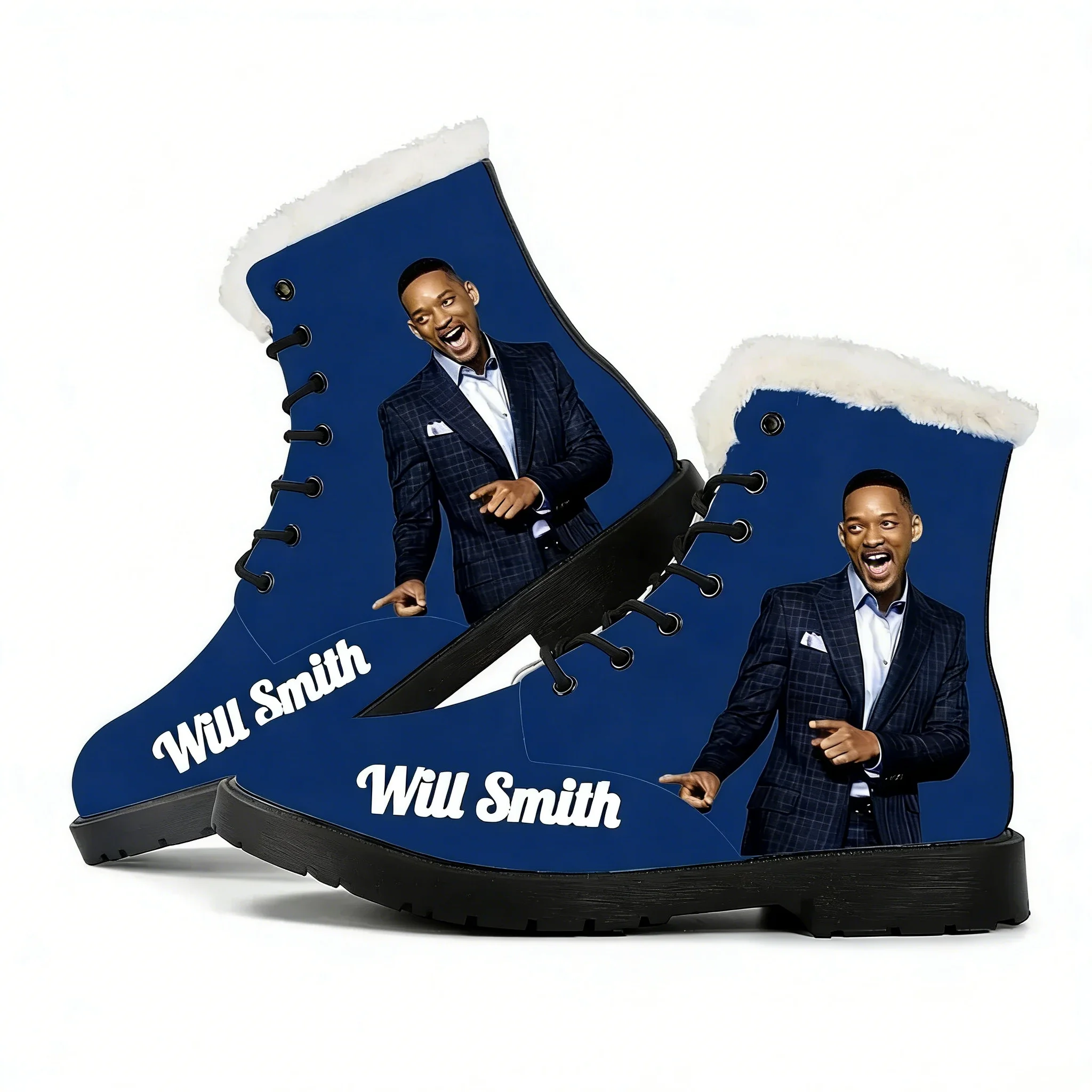 3D Printing Custom - Will Smith Freizeitstiefel, amerikanischer Rapper, Herren-