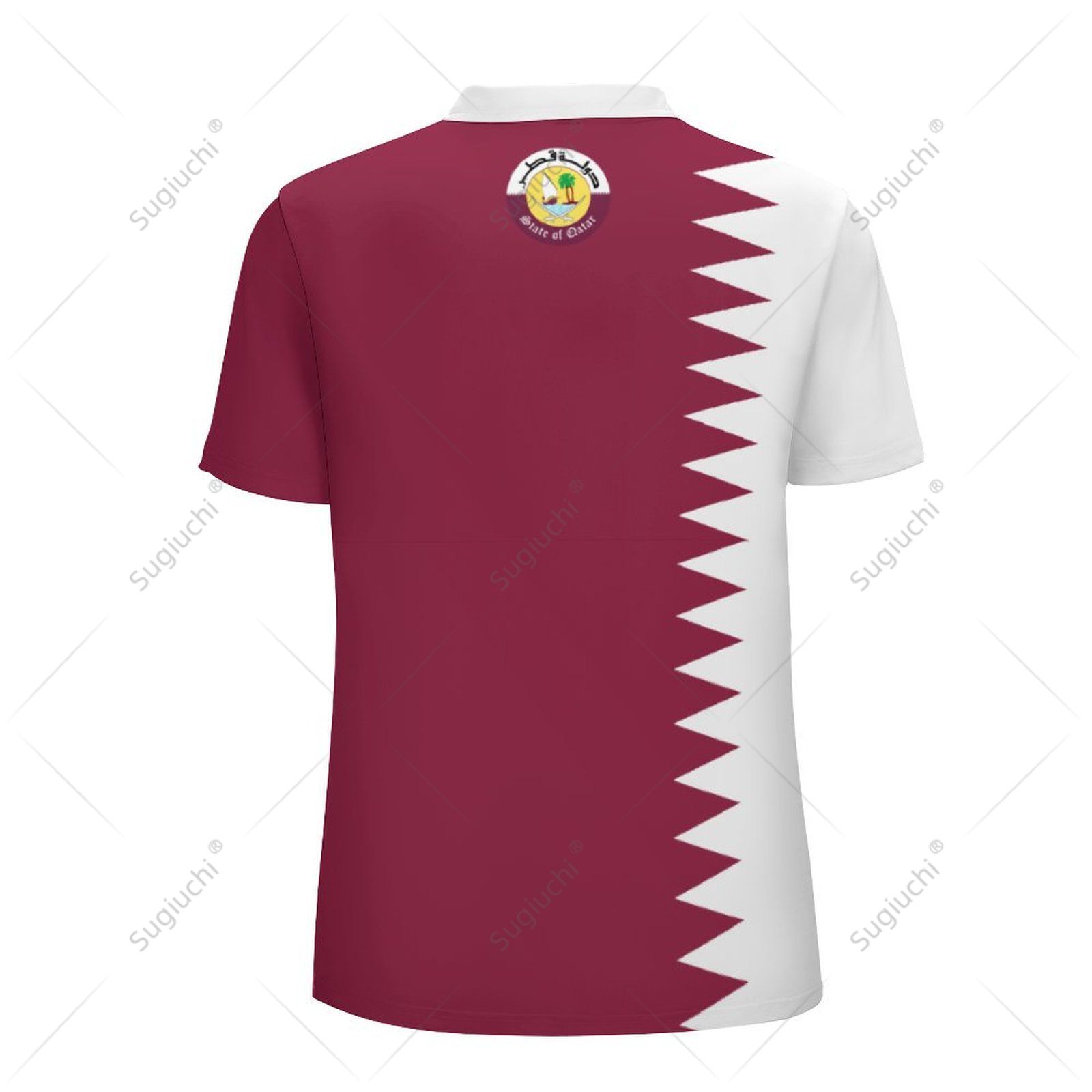 Unisex Poloshirt Katar-Flagge  – 3D Printing Qatar Bewertung und Preis