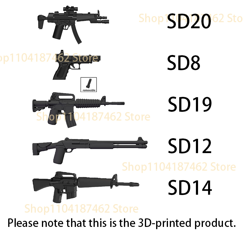 Militär-Soldaten-Figuren Ausrü – 3D Printing Lego Bricks Bewertung und Preis