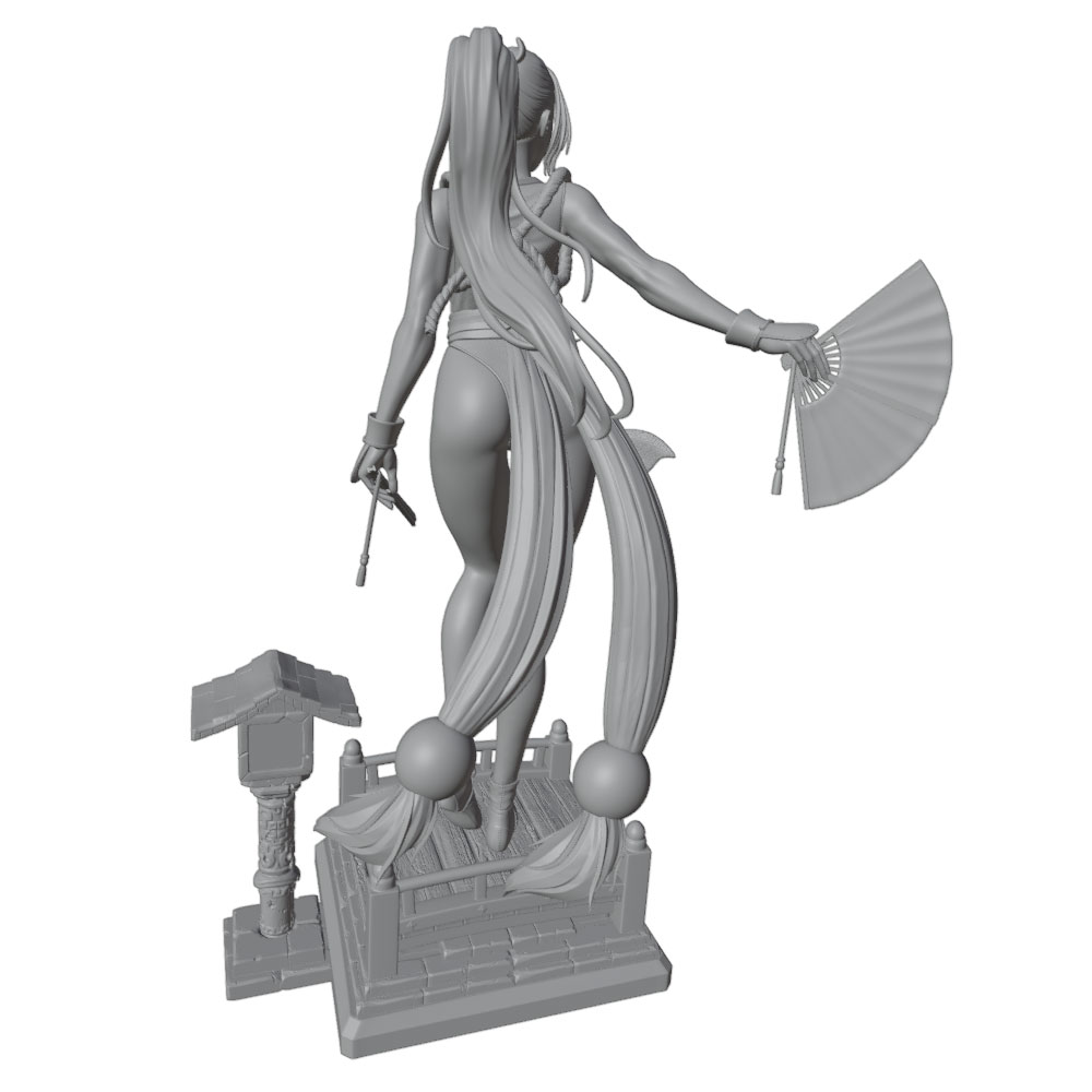 1/24 Sexy Langhaariges Mädchen – 3D Printing Mockup Bewertung und Preis