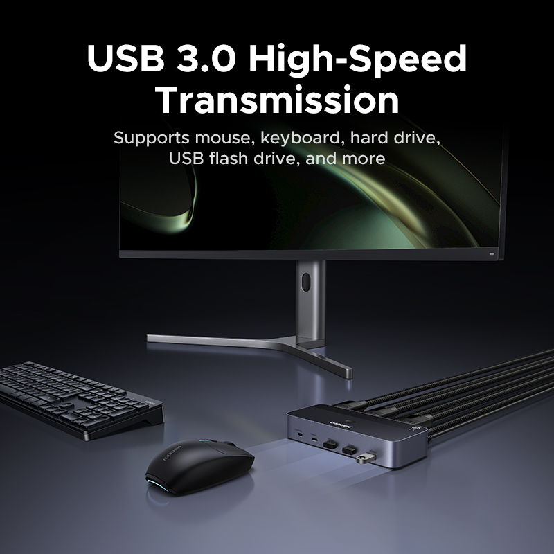 UGREEN DP KVM Switch 2 Monitor – 3D Printing Deck Box Bewertung und Preis