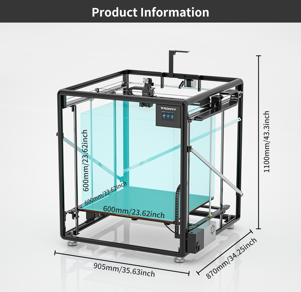 Tronxy VEHO-600 / PRO V3 3D-Dr – 3D Printing X Y Z Axis Bewertung und Preis