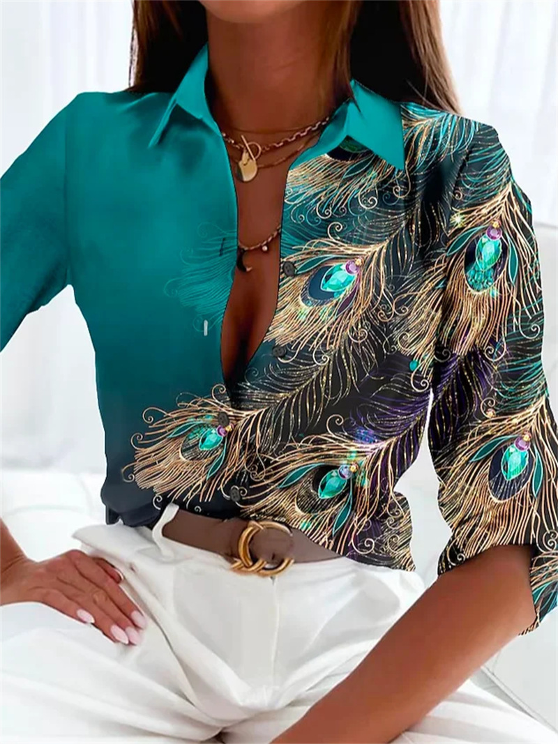 Mode Feder Muster Frauen Shirt – 3D Printing Cancer Bewertung und Preis