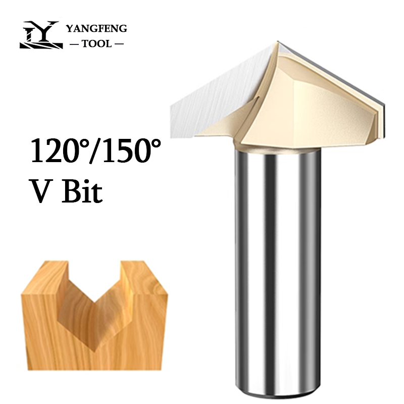 120 150 Grad V Bit 1/2 Schaft  – 3D Printing Online Bewertung und Preis